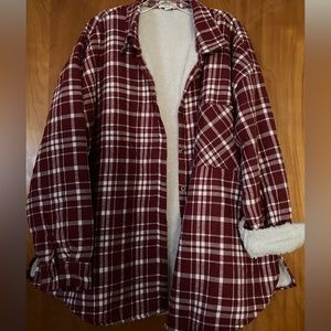 Andree by unit flannel shacket lined 2x